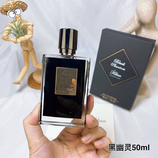 高品质 克利安黑幽灵 黑夜魅影浓香水50Ml By Kilian Black Phantom 香调：东方美食调 气味：朗姆酒 糖 黑巧克力 咖啡 焦糖 杏仁 天