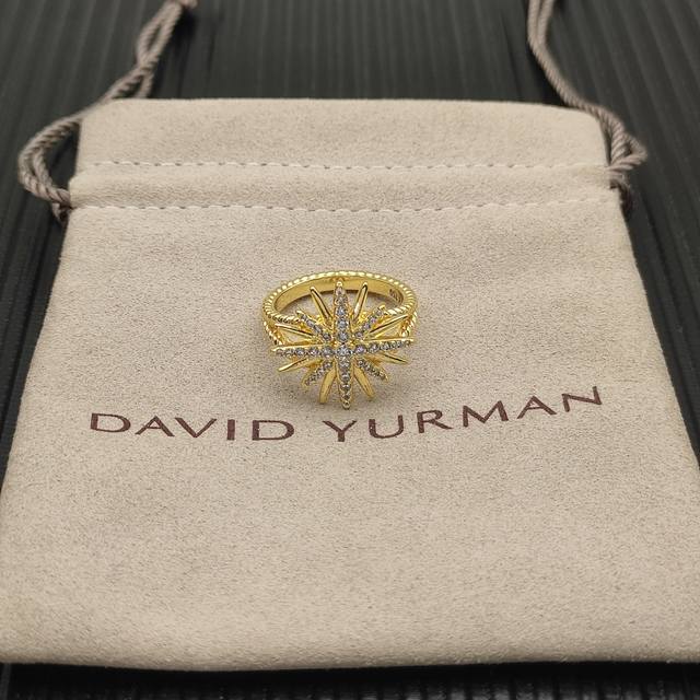 David Yurman 金色太阳花戒指戒指尺寸：美号，6-7-8-9，四个号 编号 Dyjz-134