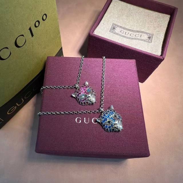 Gucci虎头项链