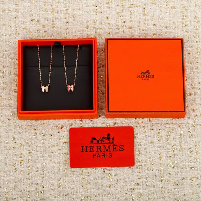 203142 我们出品 Zp4030，进出专柜无压力，顶级完美版本 Herm S Mini Pop H系列项链，历经千辛万苦的开发研究，我们为了追求达到Zp的效