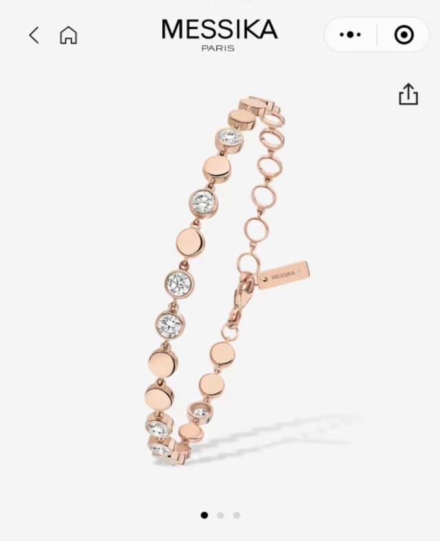 Messika 梅西卡手链新款 圆珠手链 纯手工一节一节焊接而成 精选德国进口 亚金材质电镀14K金 超赞工艺 百搭 夏日简约风 三色L