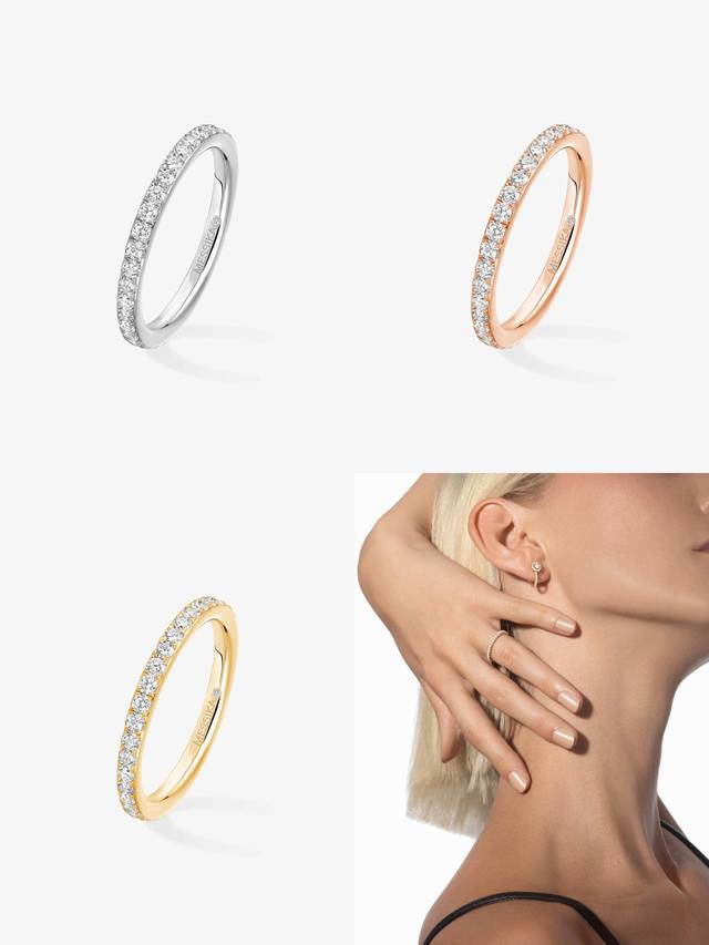 Messika梅西卡戒指单排钻戒指满钻戒指可以移动当季最火Move系列 爆款独Messika巴黎独立设计师珠宝 Size678