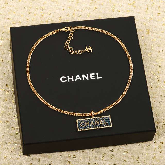 210497 我们出品 Zp9100！量大咨询客Fu 香 牛仔蓝方块项链 24春夏最新款爆款牛仔爱心系列！全网首发老规矩先买先得闭眼冲太爱啦超级断货王！巨巨巨难