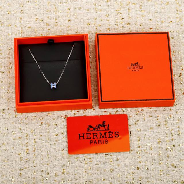 203142 我们出品 Zp4030，进出专柜无压力，顶级完美版本 Herm S Mini Pop H系列项链，历经千辛万苦的开发研究，我们为了追求达到Zp的效