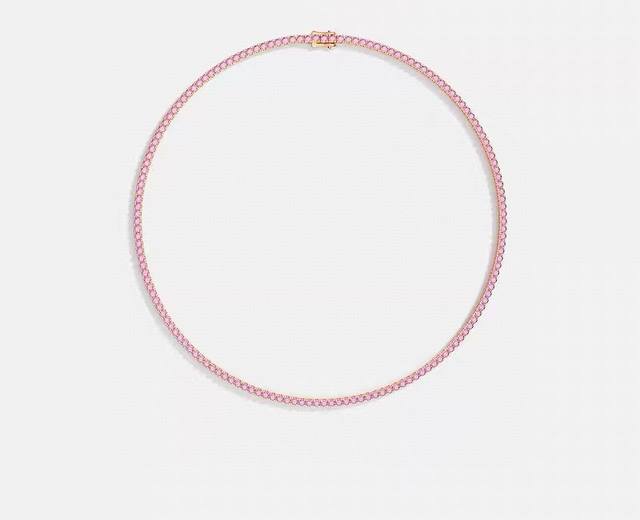 A批M Monaco密镶项圈玫瑰金色项链优雅简约浪漫七夕礼物。
