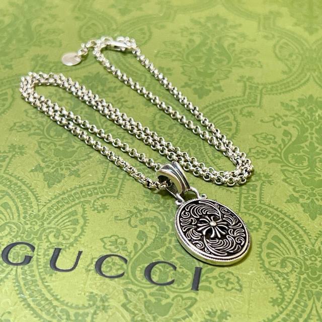 新品发布不爆不发 抖音带货网红首选 古驰项链最新款链条档次更高明星同款Anger Forest系列双G设计理念复古项链 让高档的衣服搭配更有气质 出去更有牌面和