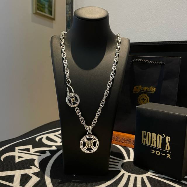 新品上架 Goro’S高桥吾郎 复古飞鹰圆环吊坠 高桥经典飞鹰项链 顶级版本 认准独家拍摄 主攻高端市场 绝对区别普通版本！图片产品细节与Zp一致！原版制作工艺