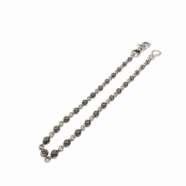 Chrome Hearts克罗心 S扣十字花球裤链包链