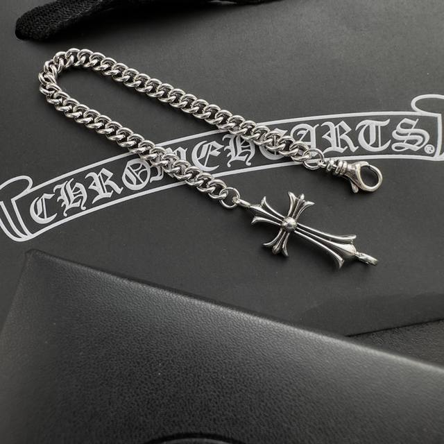 Chrome Hearts 克罗心 十字架古巴手链