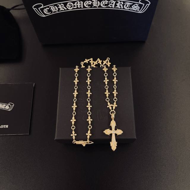 太帅爆了最新款克罗心 不爆不发 厂家直销 原版一比一复刻 克罗心项链