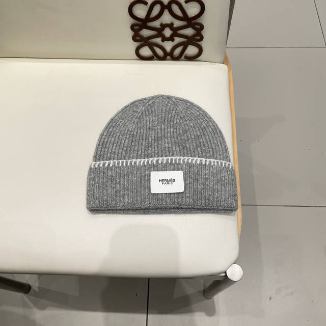 爱马仕Hermes疯帽子 羊毛帽子冷帽 韩版保暖女针织毛线帽逛街包头防风新