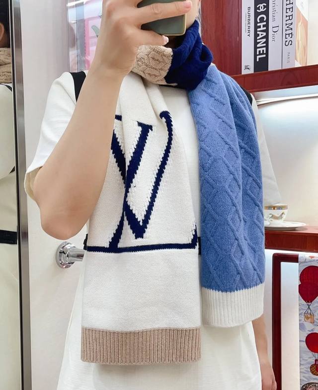 Lv路易斯新款针织围巾，高端定制