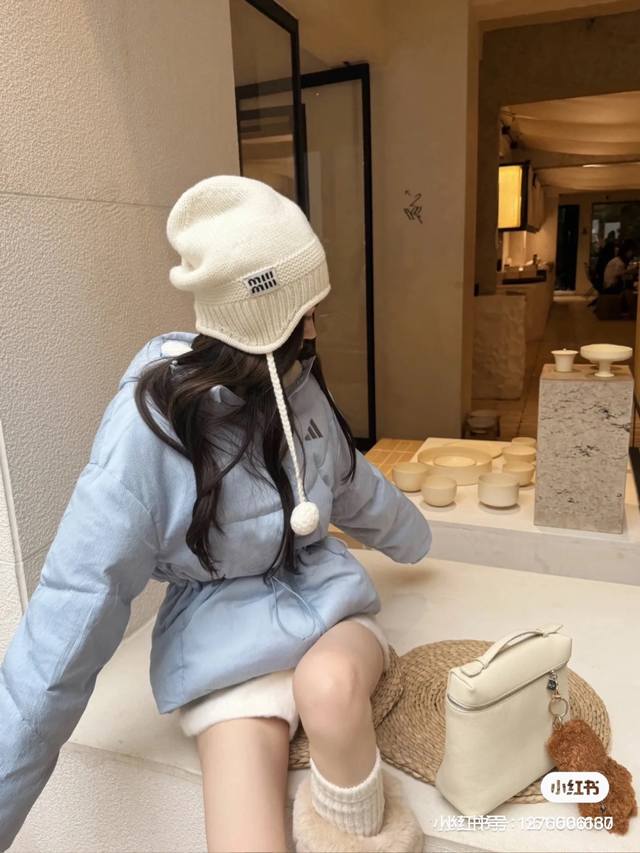 缪缪针织毛线帽、护耳帽