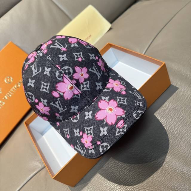 Lv X Tm Monogram Cherry Blossom 印花棒球帽出货啦