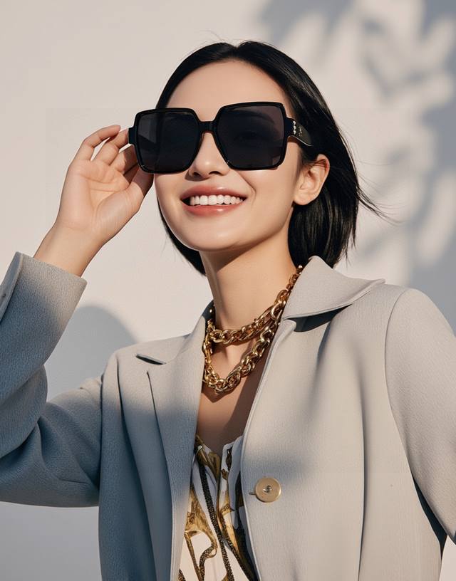 Chanel 香奈儿 2025新款潮流爆款 时尚方框太阳镜 佩戴舒适 网红潮款墨镜 女士高清加厚偏光太阳镜 高品质Tr镜框 型号Ch8250