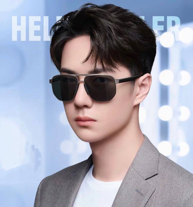 Gucci 男款炫彩飞行员偏光太阳镜 材质：高清尼龙加厚卡槽高清偏光镜片 无边框镜架颜型号：G9804