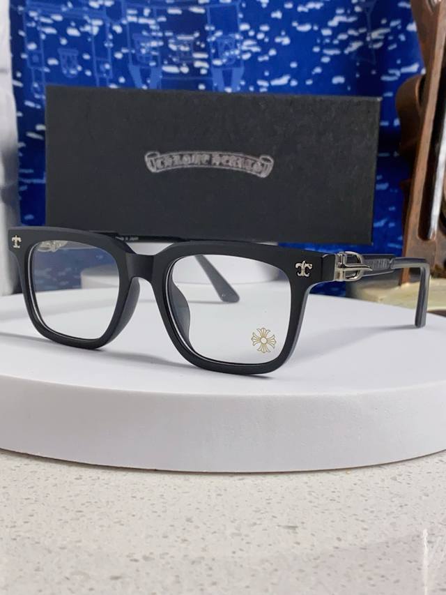 高品质Chrome Hearts克罗心 2025新款素颜神器眼镜框男士日系复古超轻变色防蓝光近视眼镜女潮个性