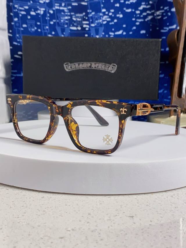 高品质Chrome Hearts克罗心 2025新款素颜神器眼镜框男士日系复古超轻变色防蓝光近视眼镜女潮个性