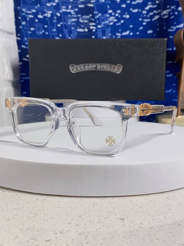 高品质Chrome Hearts克罗心 2025新款素颜神器眼镜框男士日系复古超轻变色防蓝光近视眼镜女潮个性