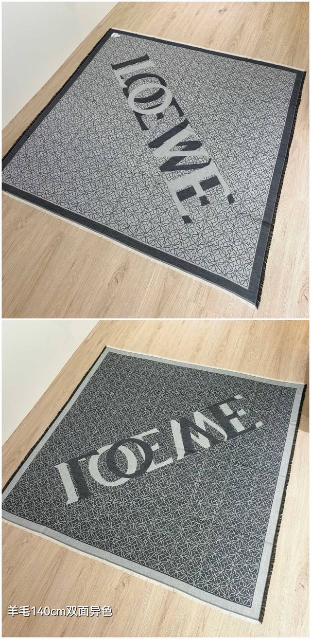 Rlw2501 双面异色 140X140Cm 90%羊毛10%羊绒 罗意威