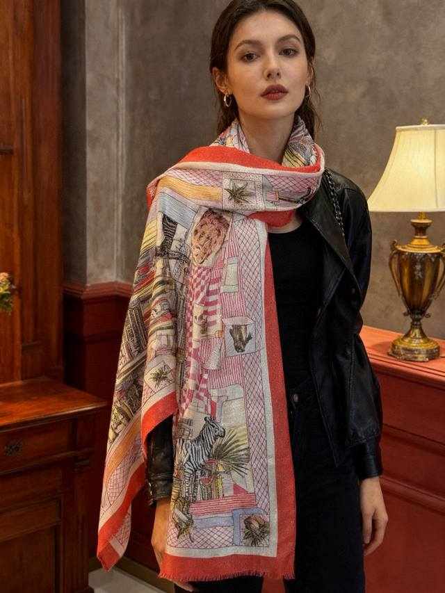 会发光发亮的围巾 爱马仕 专柜同步 买了都说好看羊绒印花推荐顶级工艺超值爱马仕专柜爆款羊绒方巾立体呈现图案纹路实物档次极高特殊工艺高端研发惊艳问世特殊尖端工艺处