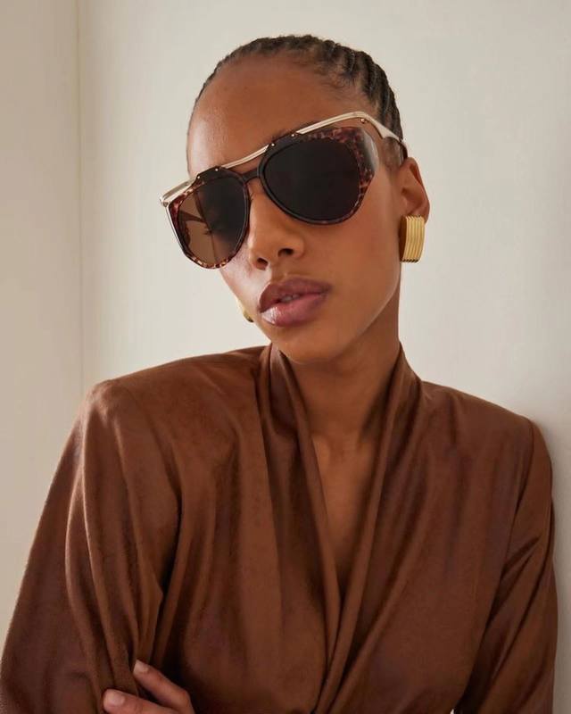 Saint Laurent圣罗兰 新款 范冰冰同款 欧美复古蒸汽朋克风圆形大框双梁太阳眼镜男女超模走秀街拍墨镜潮