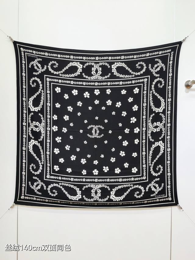 Rcc2592 双面同色 140X140Cm 70%羊绒30%真丝 香奈儿