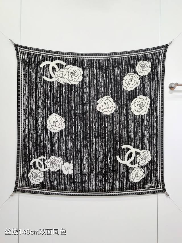 Rcc2589 双面同色 140X140Cm 70%羊绒30%真丝 香奈儿