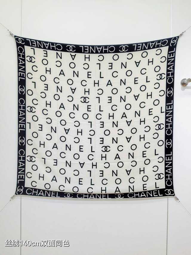Rcc2570 双面同色 140X140Cm 70%羊绒30%真丝 香奈儿
