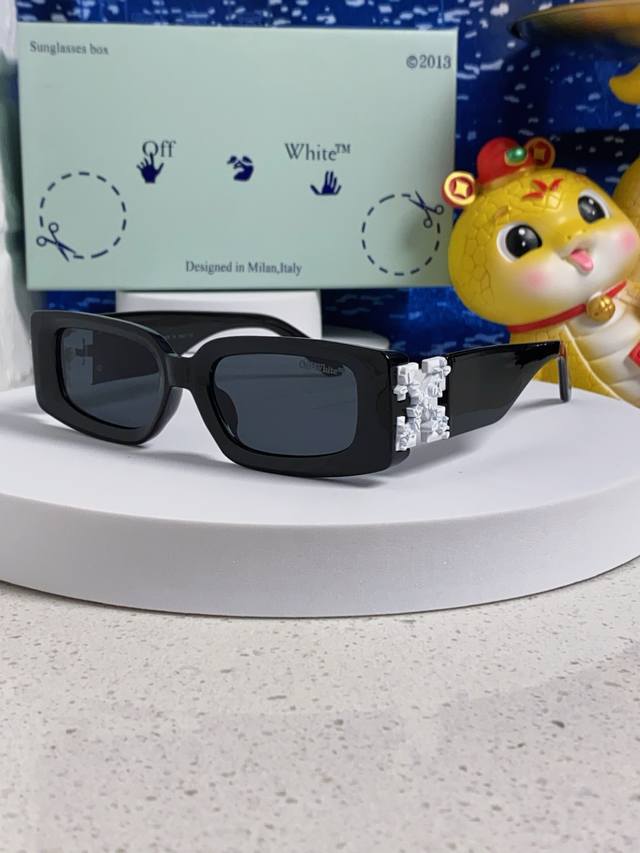 Off White 2025新款Off复古方框White墨镜男Ow小红书网红同款个性太阳眼镜女士墨镜