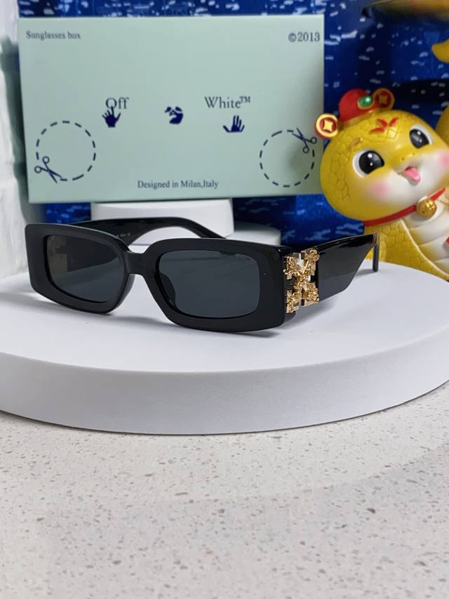 Off White 2025新款Off复古方框White墨镜男Ow小红书网红同款个性太阳眼镜女士墨镜