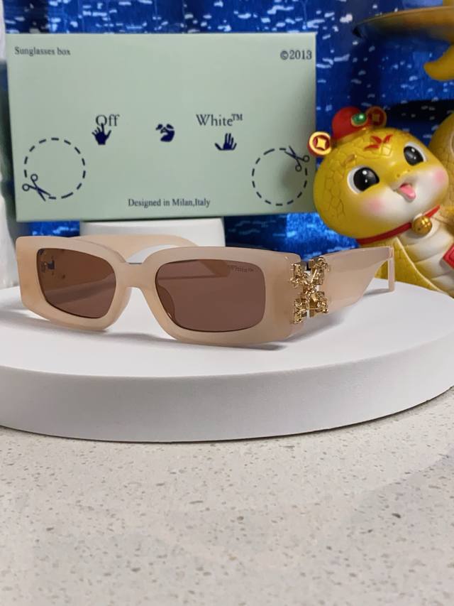 Off White 2025新款Off复古方框White墨镜男Ow小红书网红同款个性太阳眼镜女士墨镜