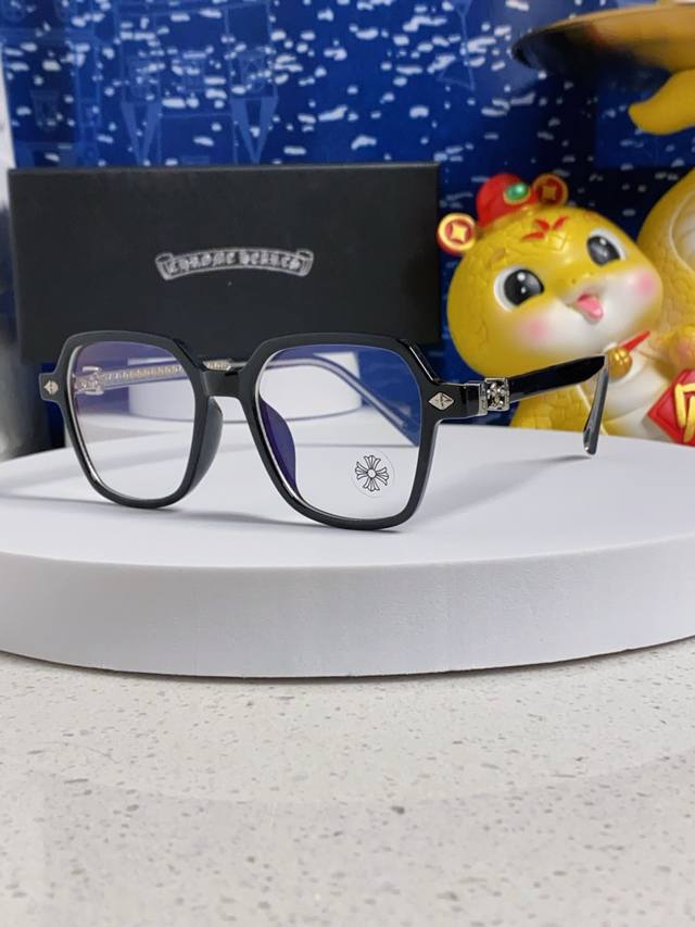 Chrome Hearts克罗心 2025新款品质眼镜框男复古文艺日式手作防蓝光近视眼镜女潮时尚素颜 光学架