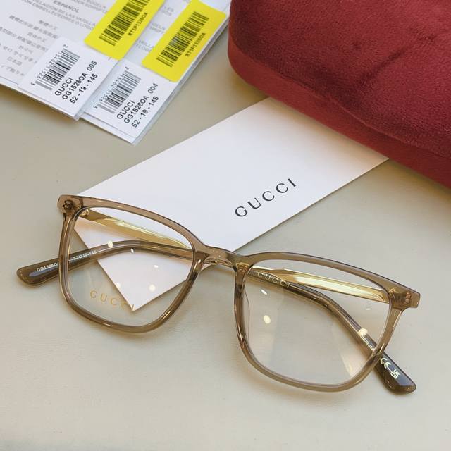 Gucc* 古*驰新款眼镜架，Gg1526Oa，Size:52口19-145