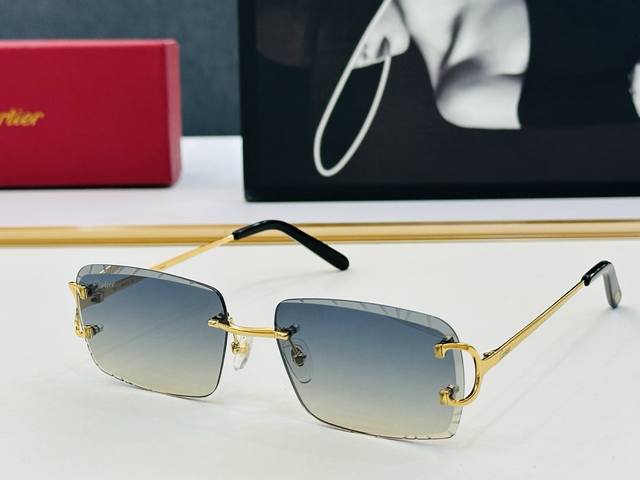 Cartier-卡家 Ct00920 Size：59口19-140 男士推荐 不挑脸型 佩戴舒适 S太阳镜