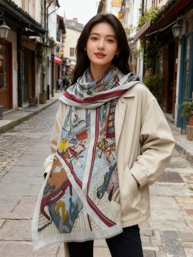 会发光发亮的围巾 爱马仕 专柜同步 买了都说好看羊绒印花推荐顶级工艺超值爱马仕专柜爆款羊绒方巾立体呈现图案纹路实物档次极高特殊工艺高端研发惊艳问世特殊尖端工艺处