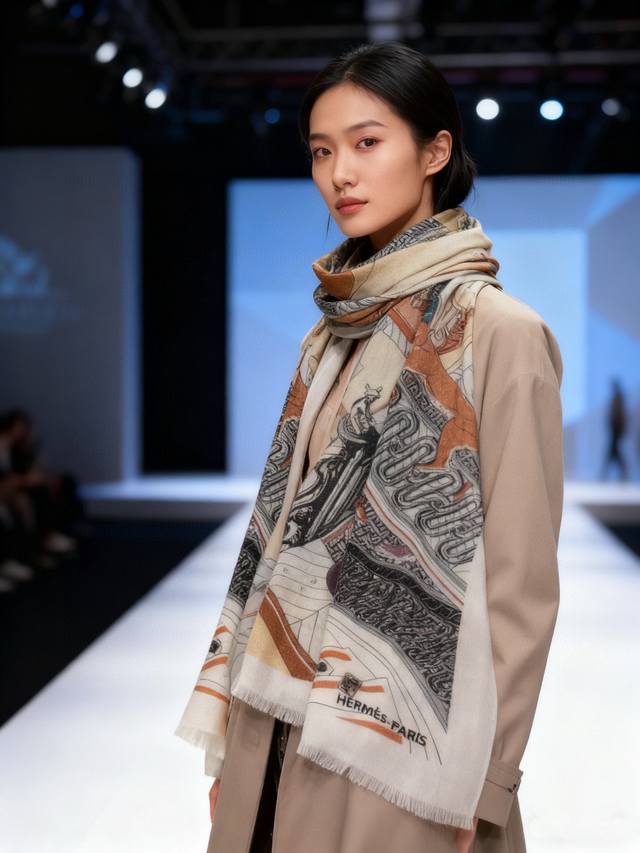 会发光发亮的围巾 爱马仕 专柜同步 买了都说好看羊绒印花推荐顶级工艺超值爱马仕专柜爆款羊绒方巾立体呈现图案纹路实物档次极高特殊工艺高端研发惊艳问世特殊尖端工艺处