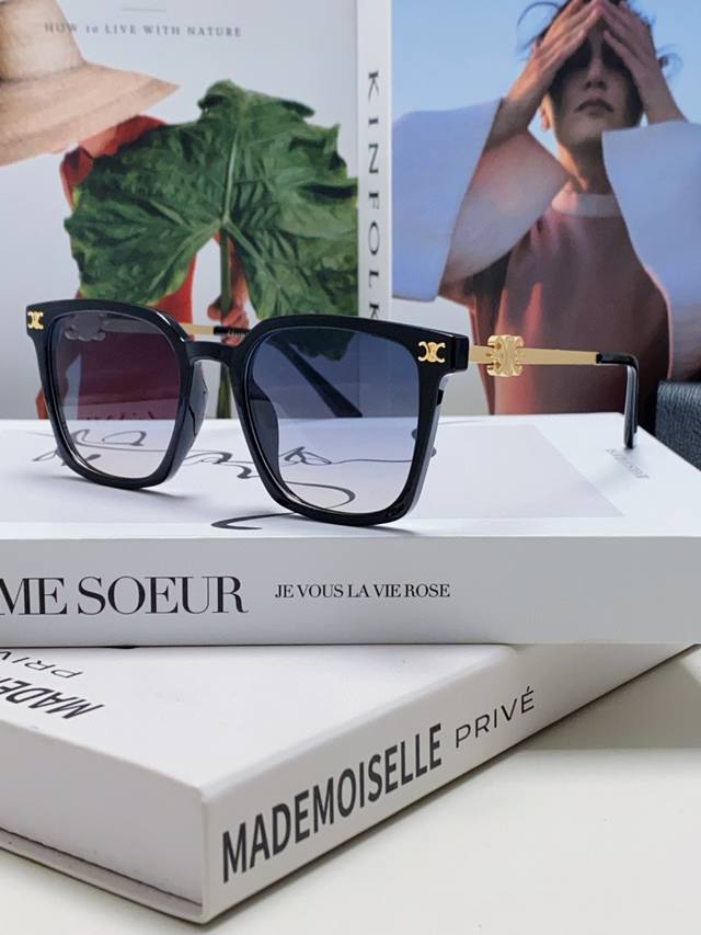 Celine 赛琳 小红书爆款 徽标巧妙的金属装饰 简单的框型 随手一戴 尽显潮流高贵与奢华 6色