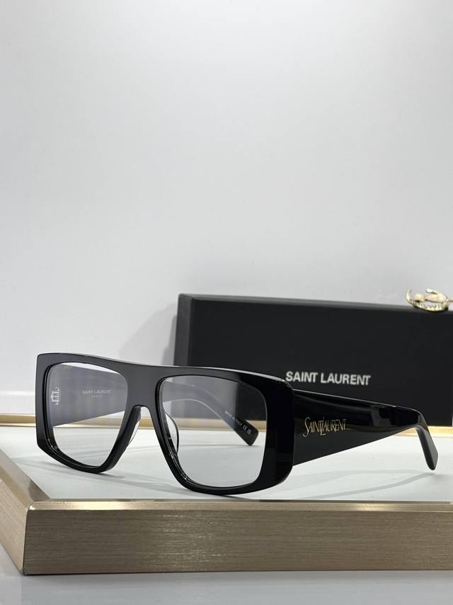 Saint Laurent Mod：Sl832 超大板材镜腿，完美修饰太阳穴 亚版设计 微异形大框 摆脱传统大框型墨镜的沉闷感 Size：58口15-145