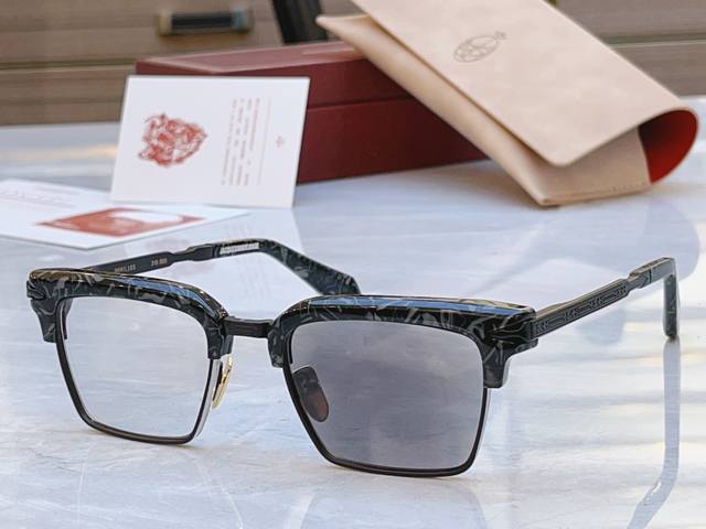 变色 配送盒子， Jacques Marie Mag* Jmm新款太阳镜，Model：Alin，Size：52口19