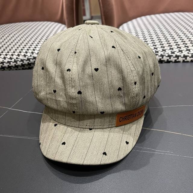 迪奥 遮阳八角帽子2025年爆款女新款时尚洋气 鸭舌帽春秋画家报童帽夏季