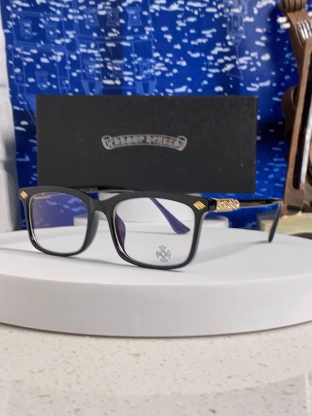 Chrome Hearts 克罗心2025新款高端潮款罗心近视眼镜框架复古男女小众素颜黑金可配度数镜片
