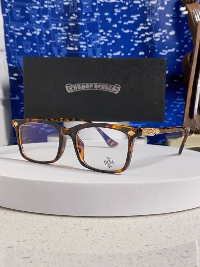 Chrome Hearts 克罗心2025新款高端潮款罗心近视眼镜框架复古男女小众素颜黑金可配度数镜片