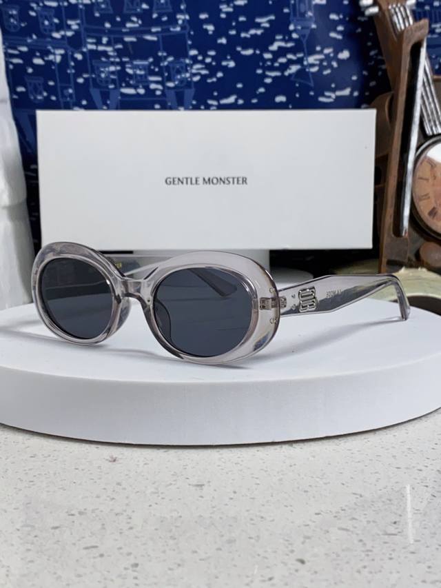 Gentle Moster Gm 2025新款复古圆形墨镜男女韩版太阳镜防紫外线时尚百搭拍照出片 型号：La Mode