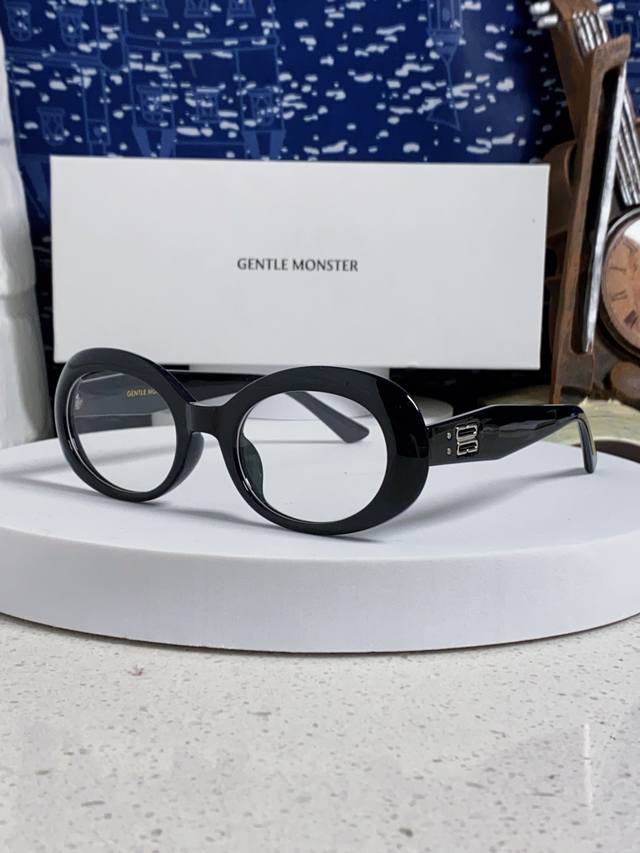 Gentle Moster Gm 2025新款复古圆形墨镜男女韩版太阳镜防紫外线时尚百搭拍照出片 型号：La Mode