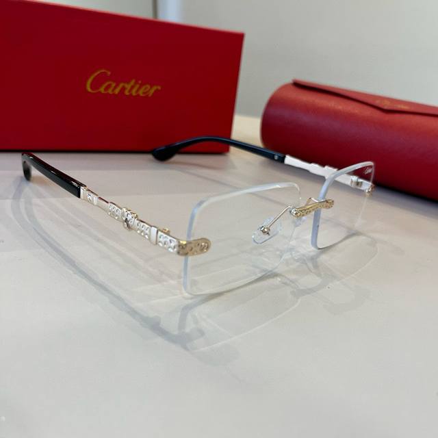 Cartie*卡地亚 珍贵太阳眼镜金属材质 Pc镜腿十无框超轻电镀工艺精湛气质十足新款刚刚到货官网原版超高品质，超高档奢华的象征色