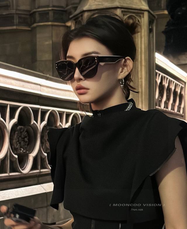 Gucci-偏光太阳镜 2025开春新款 潮流爆款 时尚圆框偏光太阳镜 高品质 佩戴舒适 网红潮款墨镜 女士高清偏光太阳镜 高品质Tr镜框 型号：G1907