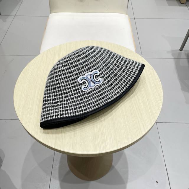 塞琳Celine费尔岛风含羊毛针织渔夫帽女秋冬季韩版显脸小保暖大头围毛线帽子