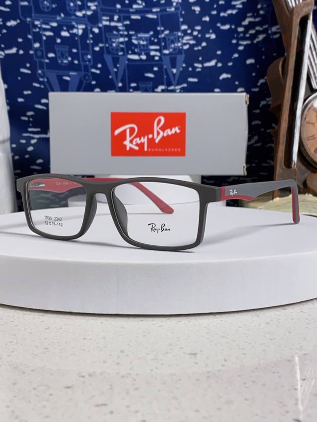 Rayban雷朋 博士眼镜老花眼镜男全框高清防蓝光定制中老年人眼镜可配镜用 款号：Rb2342