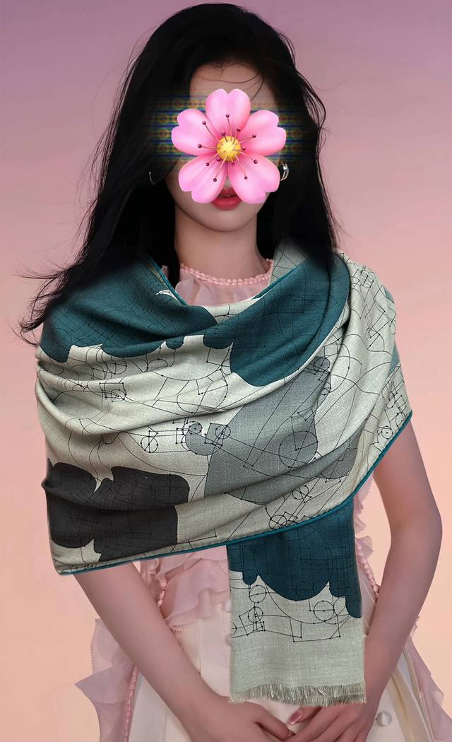 上新爱马士2025 双面同色印花 下手一定要快[嘴唇]四季都可以用 真心美的让人非常非上身效果简直美翻了 品质非常完美整个围巾给人气场的同时又非常精致秀丽绝对值